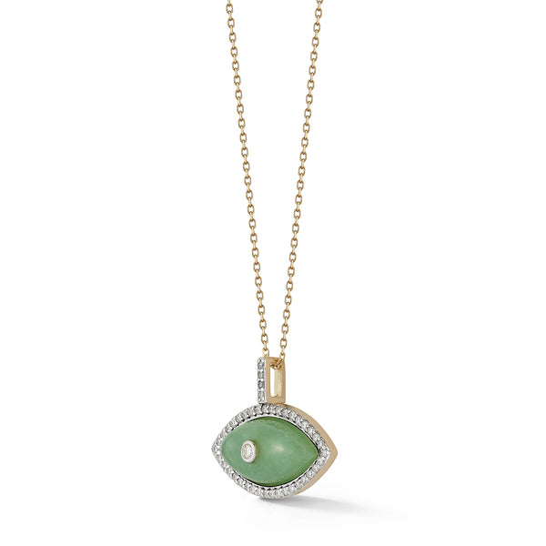 Jade Marquise Eye of Protection Necklace