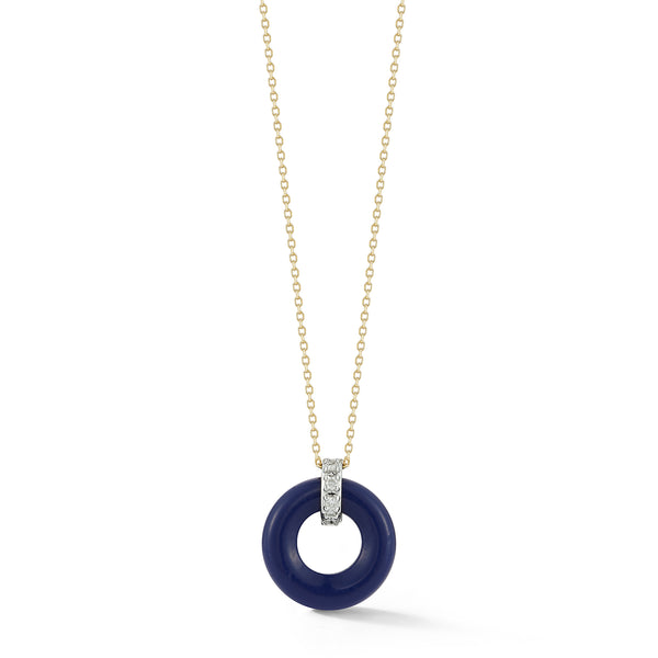 Lapis and Diamond Necklace