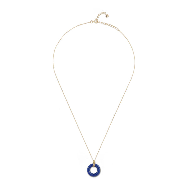 Lapis Donut Necklace