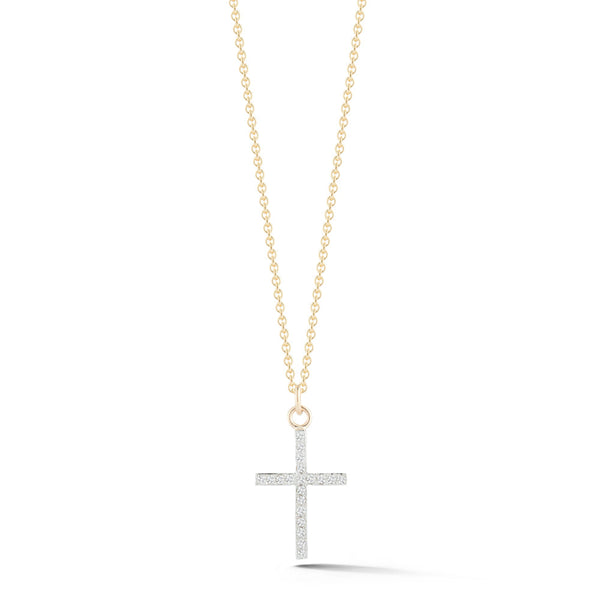 Small Diamond Cross Necklace