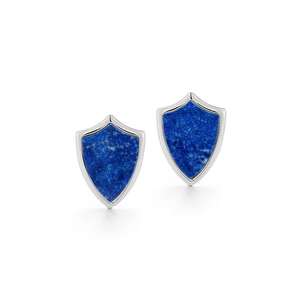 Lapis Shield Cufflinks
