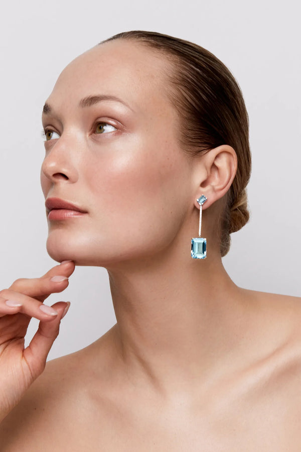 14kt Gold Something Blue EarringsMATEO Jewelry New York