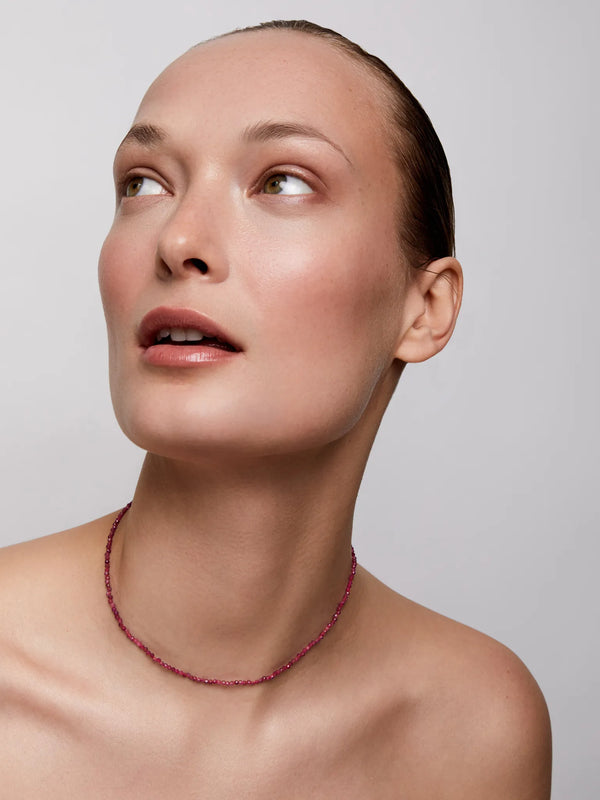 14kt Ruby Beaded NecklaceMATEO Jewelry New York