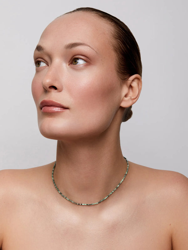14kt Emerald Beaded NecklaceMATEO Jewelry New York