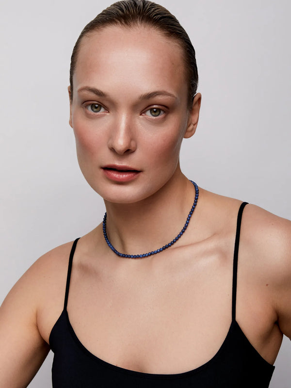 14kt Lapis Beaded ChokerMATEO Jewelry New York