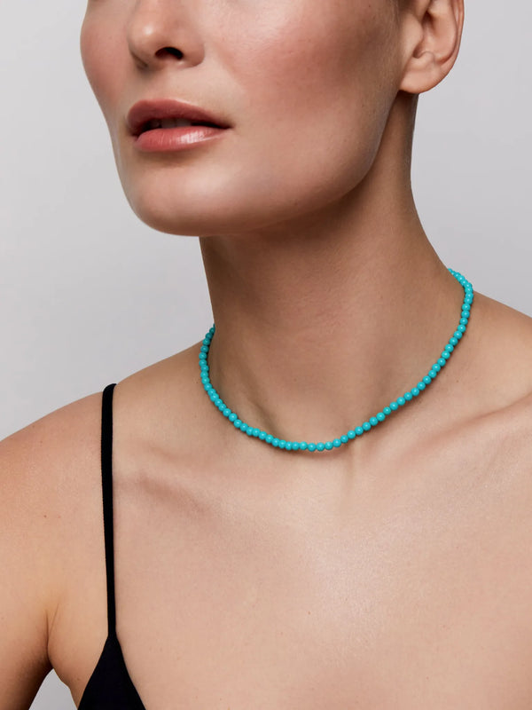 14kt Turquoise  Beaded ChokerMATEO Jewelry New York