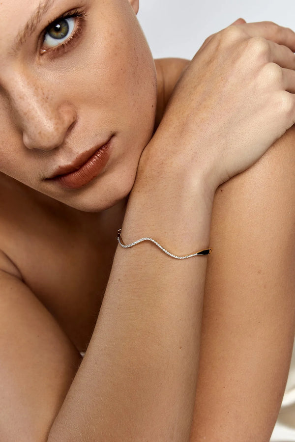 14kt Diamond Wave BraceletMATEO Jewelry New York