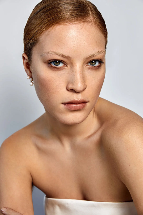 14kt Duo Pearl Dot Drop EarringsMATEO Jewelry New York