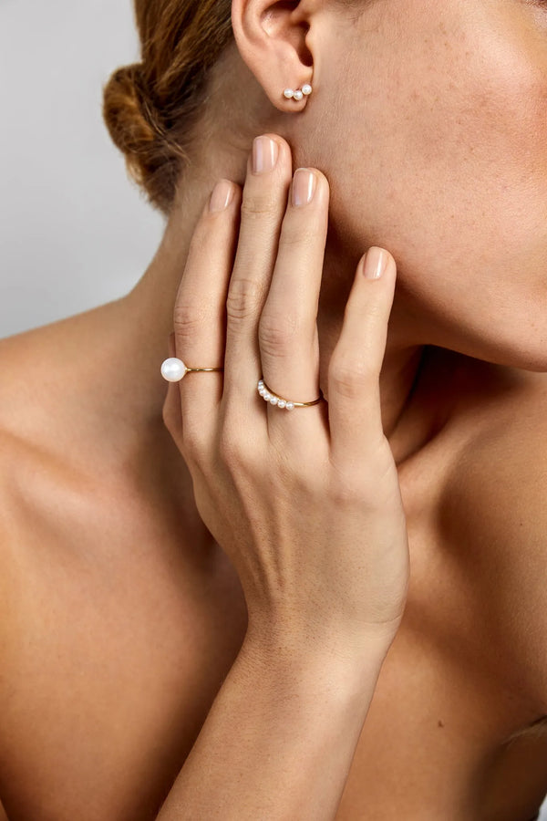 Trio Pearl StudsMATEO Jewelry New York