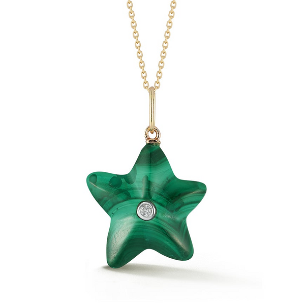Malachite Starfish Necklace