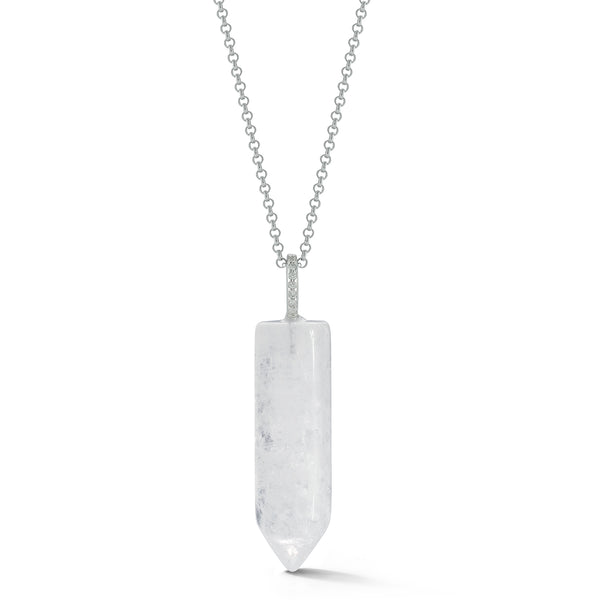 Diamond Healing Crystal Necklace
