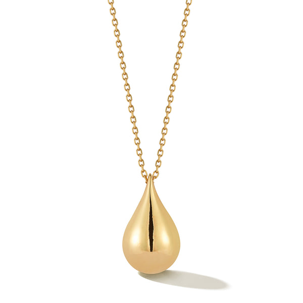 Colar Gota de Água em Ouro 14kt