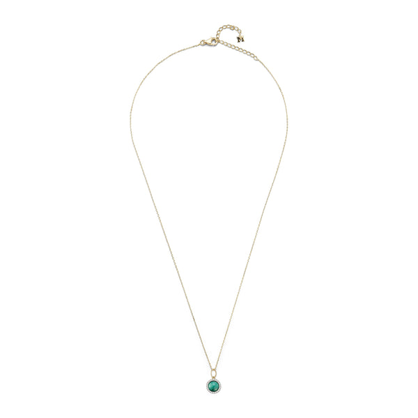14kt Malachite and Diamond Necklace