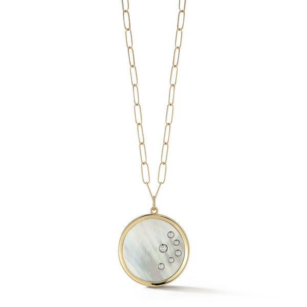 14kt Mother of Pearl Medallion