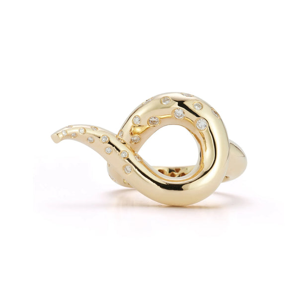 14kt Swoosh RingMATEO Jewelry New York