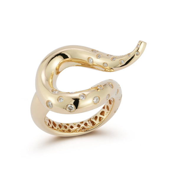 14kt Swoosh RingMATEO Jewelry New York
