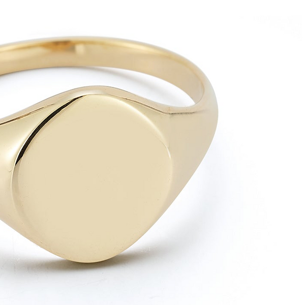 Anel Signet em Ouro 14k
