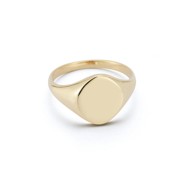Gold Signet Ring - Men