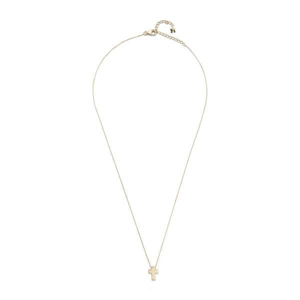 14kt Suspended Cross Necklace