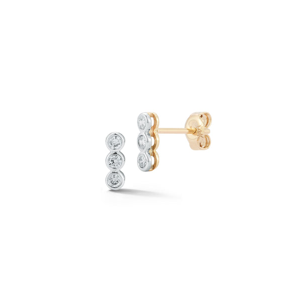 Trio Diamond Bar Studs