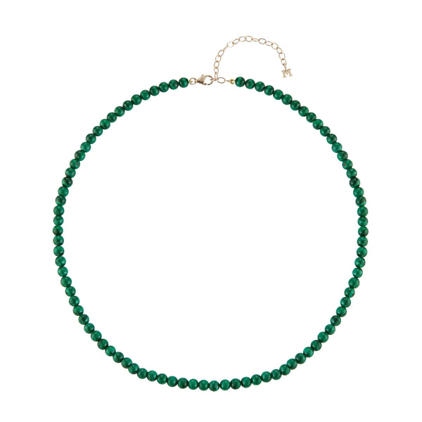 14kt Gold Malachite AnkletMATEO Jewelry New York