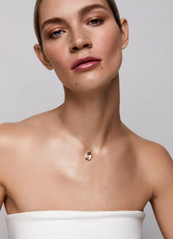 14kt Gold Frame Secret Initial NecklaceMATEO Jewelry New York