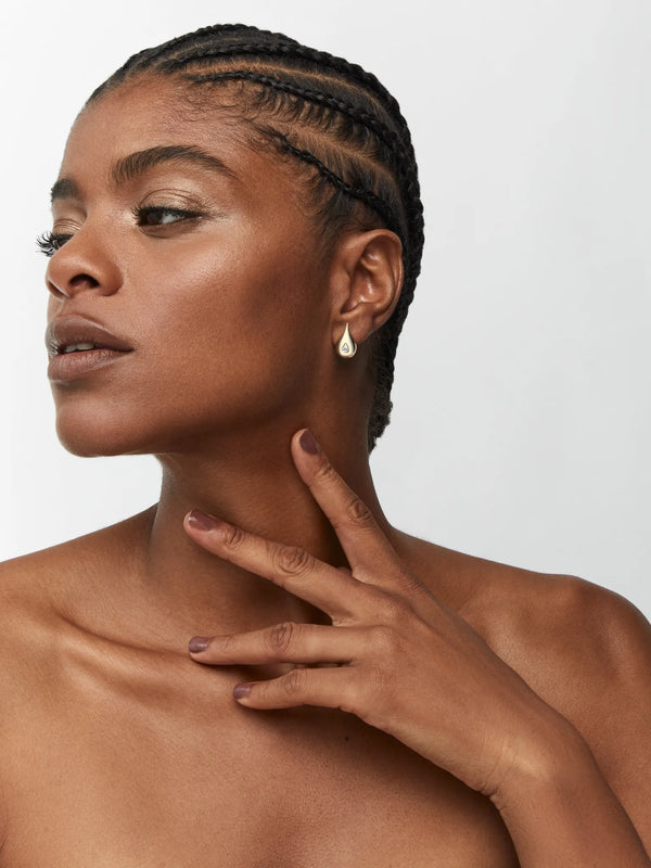 14kt Diamond Water Droplet EarringsMATEO Jewelry New York