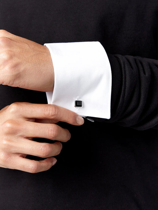 Emerald Cut Onyx CufflinksMATEO Jewelry New York