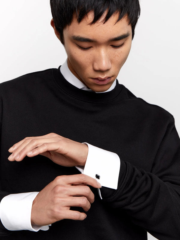 Emerald Cut Onyx CufflinksMATEO Jewelry New York
