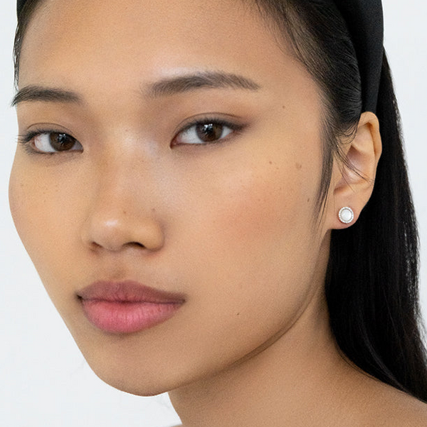 Gold Mother of Pearl Studs