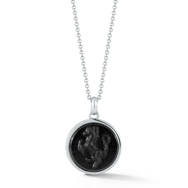 Stallion Carved Onyx Necklace