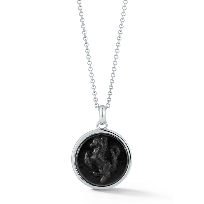 Stallion Carved Onyx Necklace