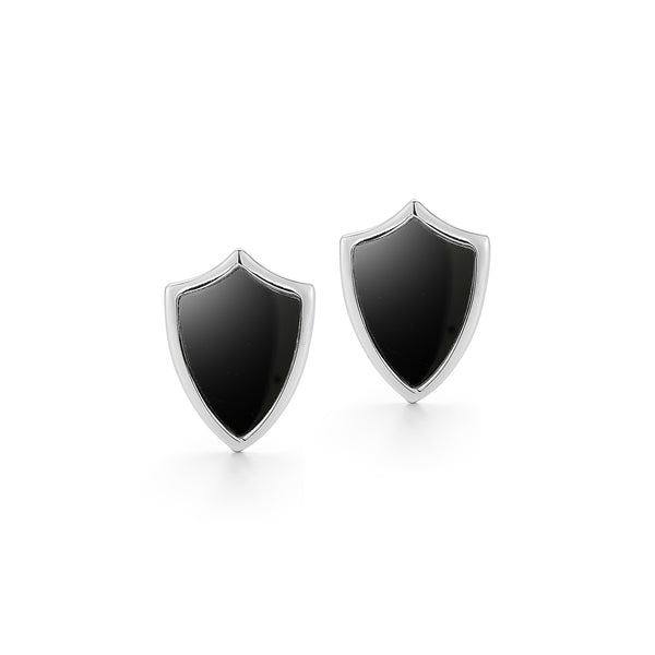 Onyx Shield Cufflinks