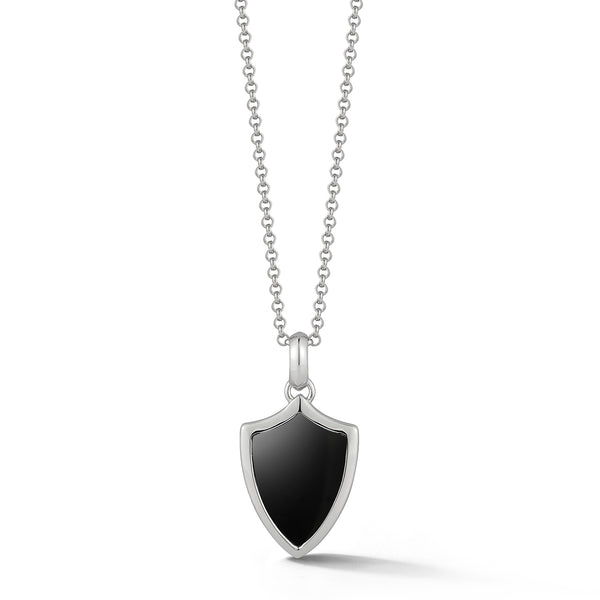 Onyx Shield Necklace
