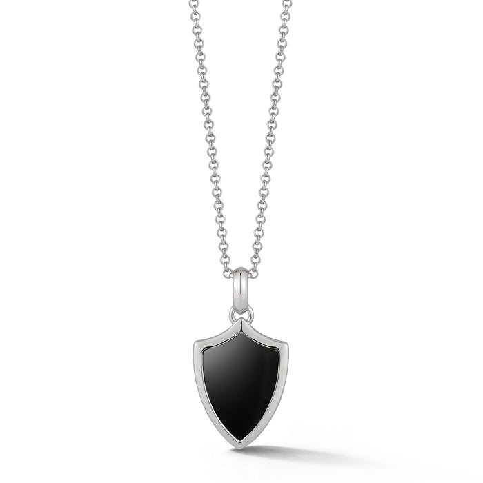Onyx Shield Necklace