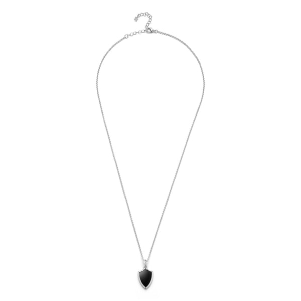 Onyx Shield Necklace