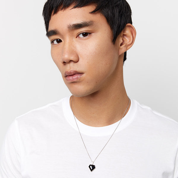 Onyx Pentagon Necklace