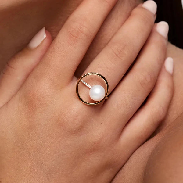 14kt Pearl Orbit RingMATEO Jewelry New York