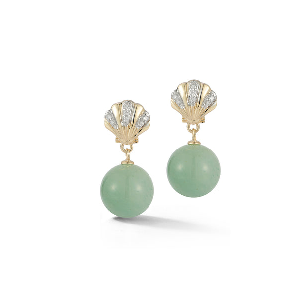 Venus Jade Drop Earrings