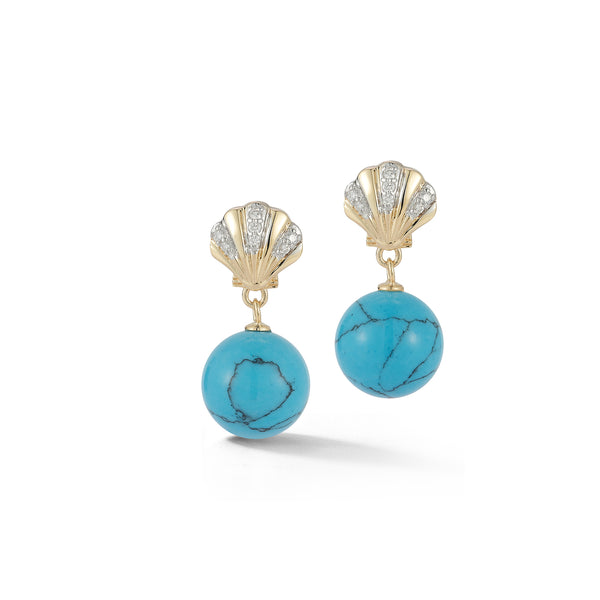Venus Turquoise Drop Earrings