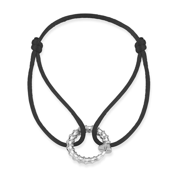 Screw Circ Black Bracelet