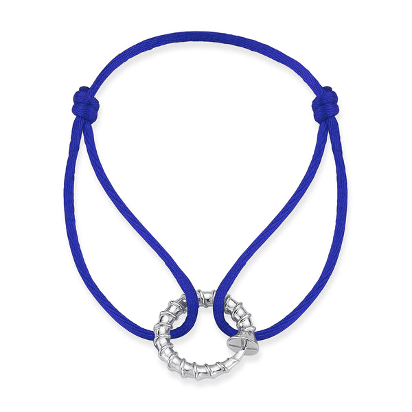 Screw Circ Blue Bracelet