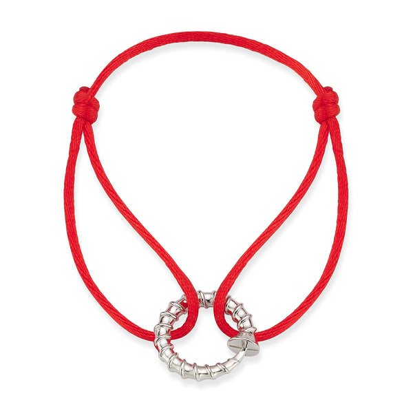 Screw Circ Red Bracelet