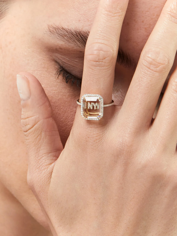 14kt Double Secret Initial RingMATEO Jewelry New York