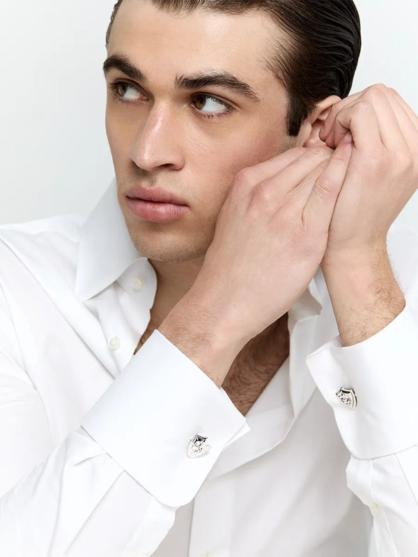 Stallion Shield CufflinksMATEO Jewelry New York