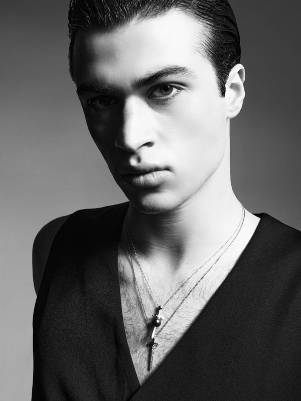 Sword in Black Pearl NecklaceMATEO Jewelry New York