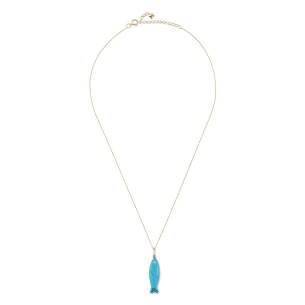 Turquoise Fish Necklace