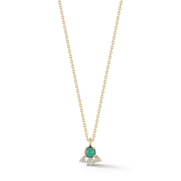 The Little Things Turquoise and Diamond Necklace