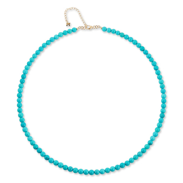 14kt 4mm Turquoise Bead BraceletMATEO Jewelry New York