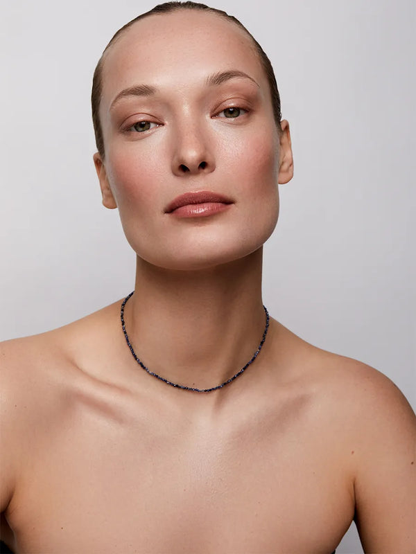14kt Sapphire Beaded NecklaceMATEO Jewelry New York